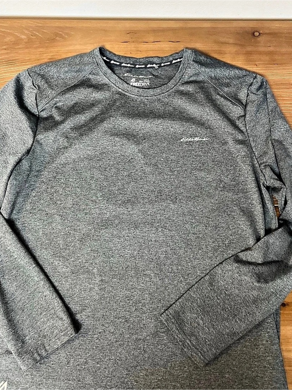 Eddie Bauer Motion FreeDry Long Sleeve Tee Men's Long Sleeve Tee Gray